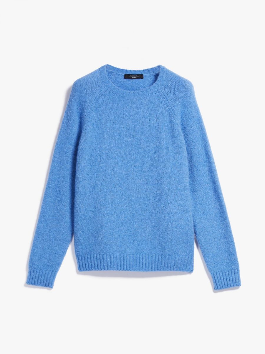 Alpaca and cotton-blend yarn sweater 