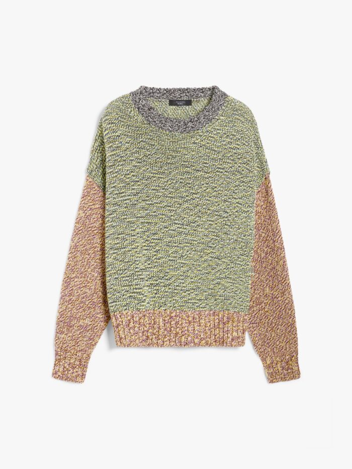 Cotton and wool colourblock sweater, multicolour – WEEKEND